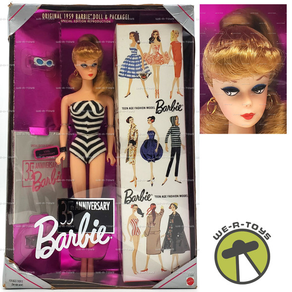 35th Anniversary Barbie Blonde Doll Teen Age Fashion Model 1993 Mattel #11590