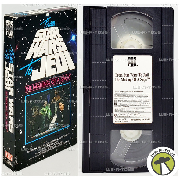 From Star Wars to Jedi The Making of a Saga VHS Tape CBS Fox