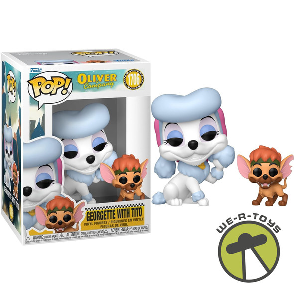 Funko Pop Oliver and Company 1706 Georgette with Tito Vinyl Figure