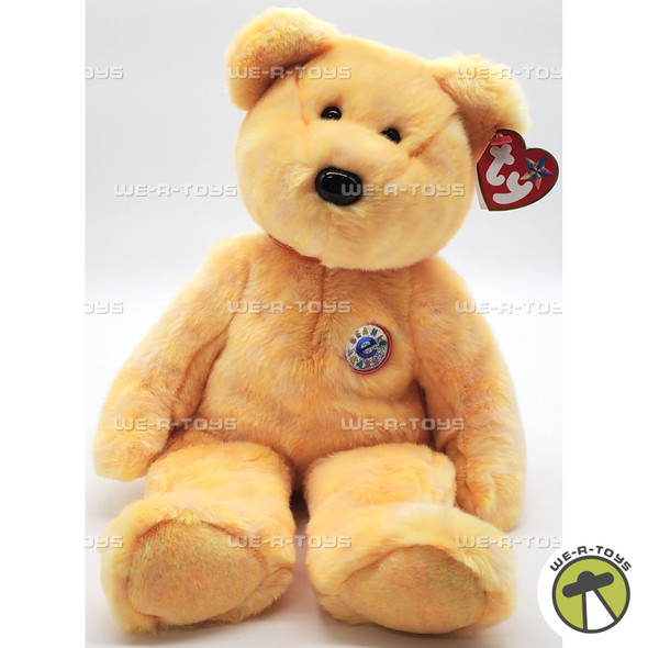 Ty Beanie Buddy Sunny the Bear Yellow Plush 2001