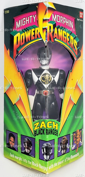 Mighty Morphin Power Rangers Zach Black Ranger Figure 1993 Bandai 2200