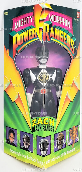 Mighty Morphin Power Rangers Black Ranger Zach Figure 1993 Bandai 2200