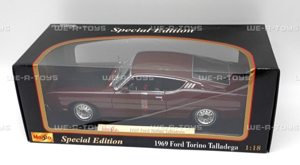 Maisto 1969 Ford Torino Talladega Special Edition Burgundy Diecast Vehicle 31616