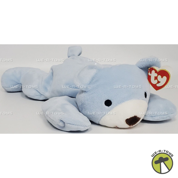 Ty Pillow Pals Huggy the Bear Light Blue Plush