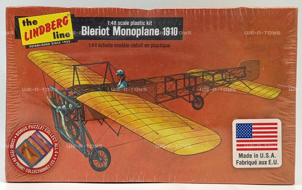 The Lindberg Line Bleriot Monoplane 1910 1:48 Scale Plastic Model Kit Round 2