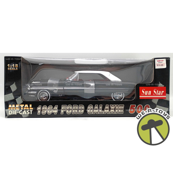 Sun Star 1964 Ford Galaxie 1:18 Scale Black Metal Die-Cast Vehicle Item No 1442