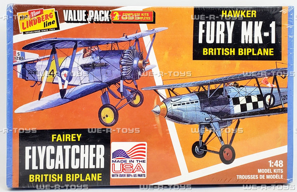The Lindberg Line Hawker Fury MK-1 and Fairey Flycatcher British Biplane Kits