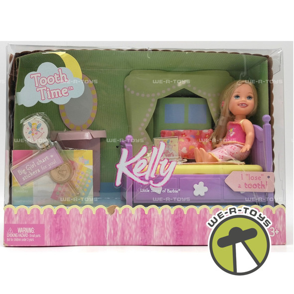 Tooth Time Kelly Little Sister of Barbie Doll & Playset 2004 Mattel G8373