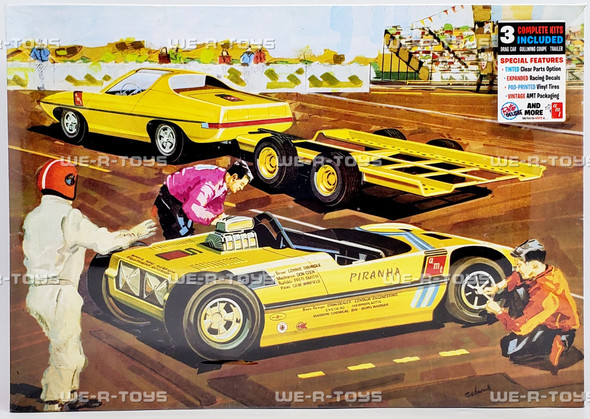 AMT Piranha Drag Team Street 'N' Strip 3 Kits in 1 Model Kit Round 2 AMT1113