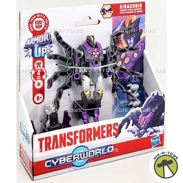 Transformers Cyberworld Airachnid Armored Cyber Changers Action Figure Hasbro