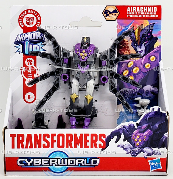 Transformers Cyberworld Airachnid Armored Cyber Changers Action Figure Hasbro