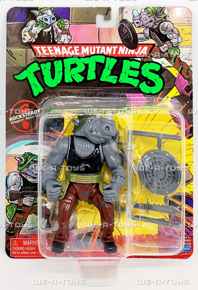 Teenage Mutant Ninja Turtles Classic Rocksteady Figure 2022 Playmates 81009