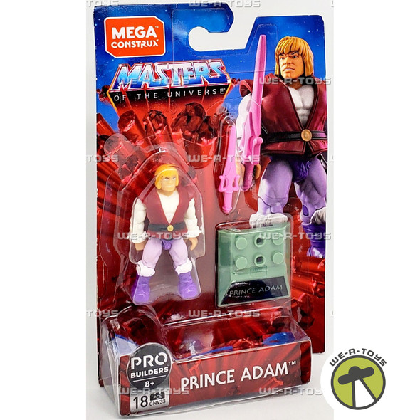 Masters of the Universe Prince Adam Mega Construx 18Pc Buildable Figure 87797