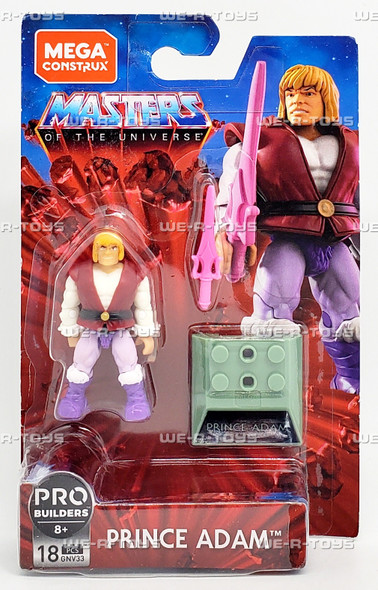 Masters of the Universe Prince Adam Mega Construx 18Pc Buildable Figure 87797