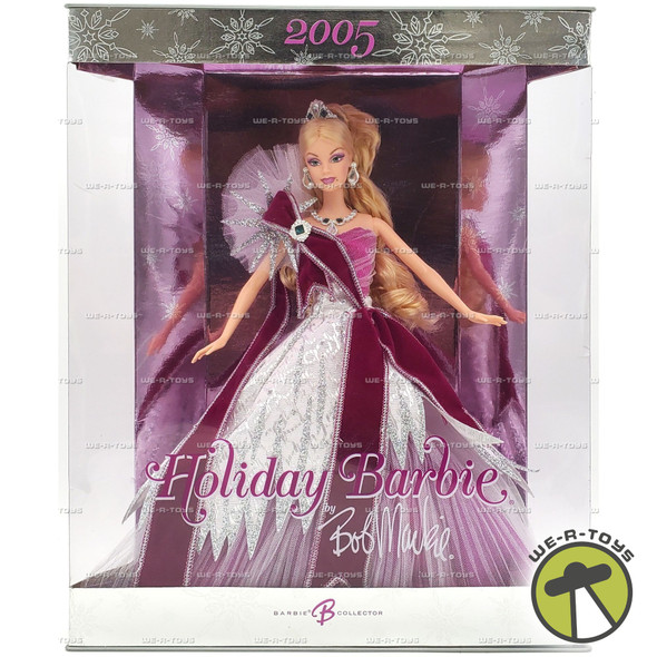 2005 Holiday Barbie Doll by Bob Mackie Mattel #G8058