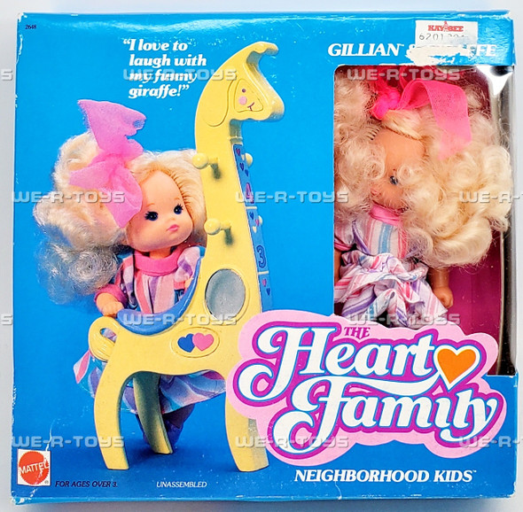 The Heart Family Neighborhood Kids Gillian and Giraffe Doll Set 1988 Mattel 2648