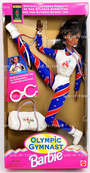 Atlanta Olympic Gymnast African American Barbie Doll 1995 Mattel