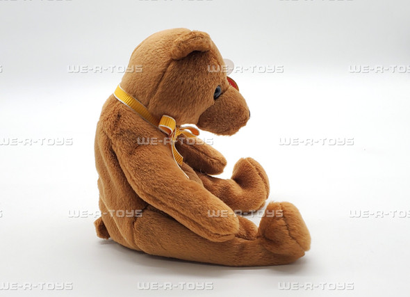 Ty Beanie Baby Sherwood the Bear with Yellow Ribbon Plush 2003
