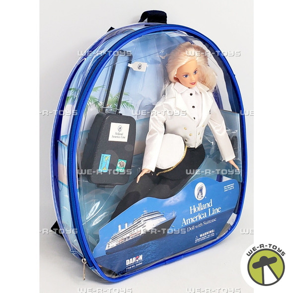 Holland America Line Doll with Suitcase in Backpack Daron DA980