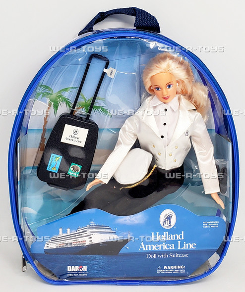 Holland America Line Doll with Suitcase in Backpack Daron DA980