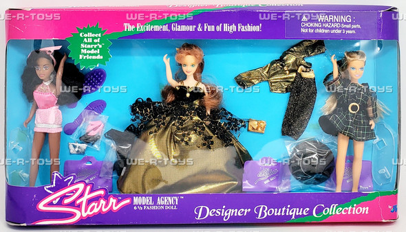 Starr Model Agency 6 1/2 Inch Fashion Doll Designer Boutique Collection Set