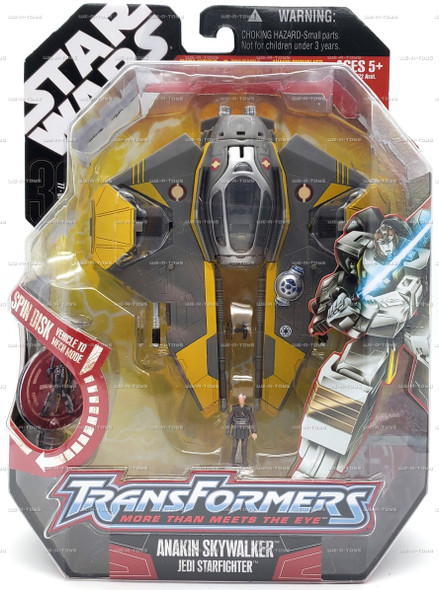 Star Wars Transformers Anakin Skywalker Jedi Starfighter Figure Hasbro #87024
