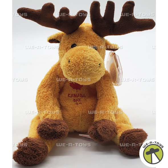 Ty Beanie Baby Dominion the Canadian Moose Canada Day Plush 2004