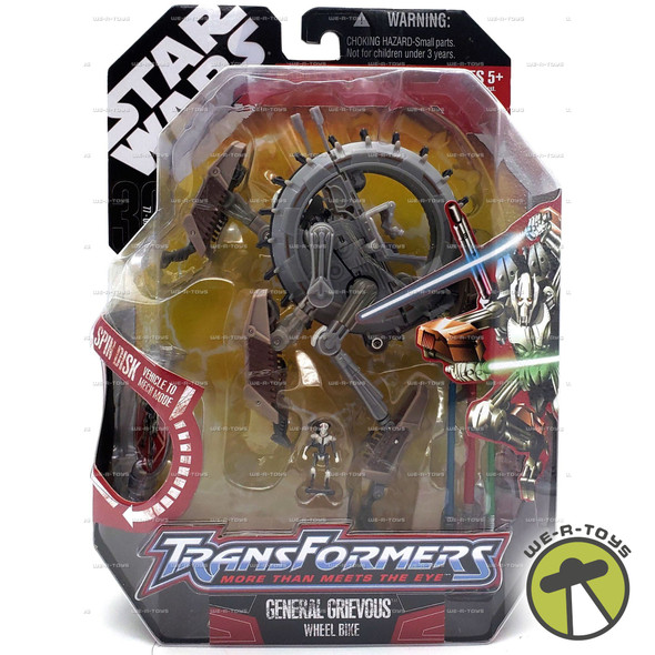 Star Wars Transformers General Grievous Mono Wheel Bike 2005 Hasbro #85896