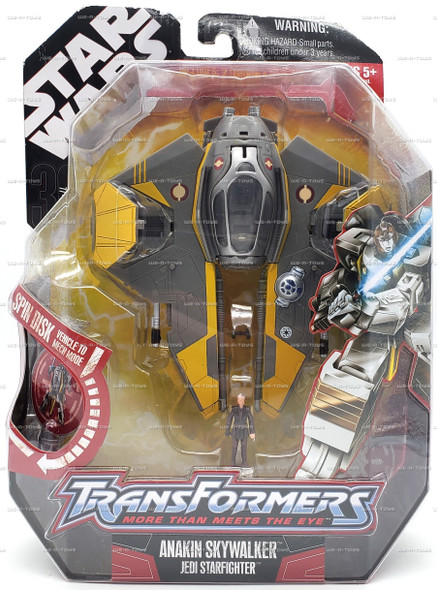 Star Wars Transformers Anakin Skywalker Jedi Starfighter Figure Hasbro 87024