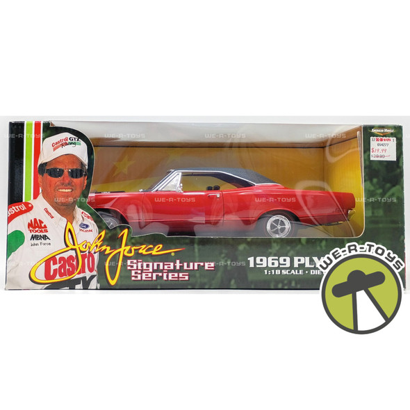 American Muscle 1969 Plymouth Red Vehicle John Force Signature Series ERTL 2001