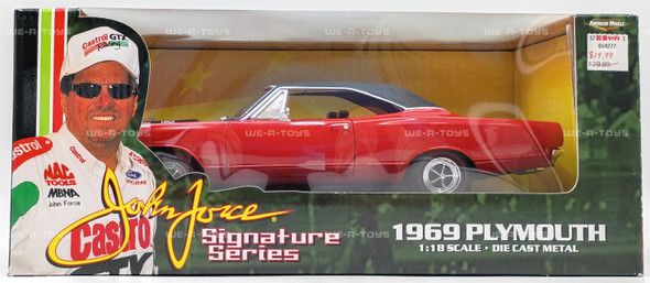 American Muscle 1969 Plymouth Red Vehicle John Force Signature Series ERTL 2001