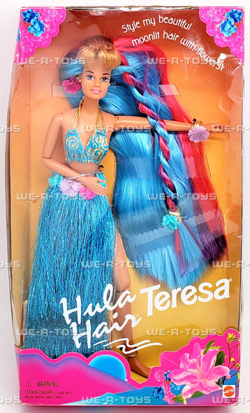 Hula Hair Teresa Barbie Doll 1996 Mattel 17049