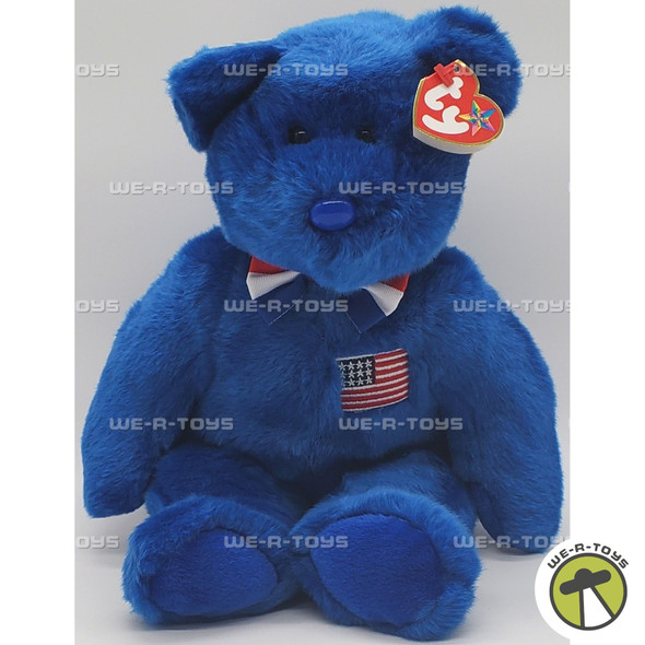 Ty Beanie Buddy John the Bear with Bowtie Founding Fathers Plush