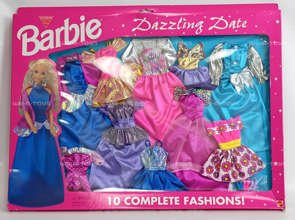 Barbie Dazzling Date 10 Complete Fashions Set #68563 Mattel 1995 Dresses