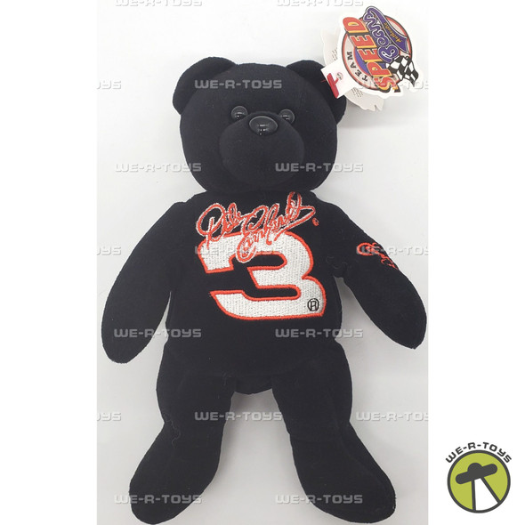 Team Speed Bears Dale Earnhardt #3 NASCAR Black Bear Plush