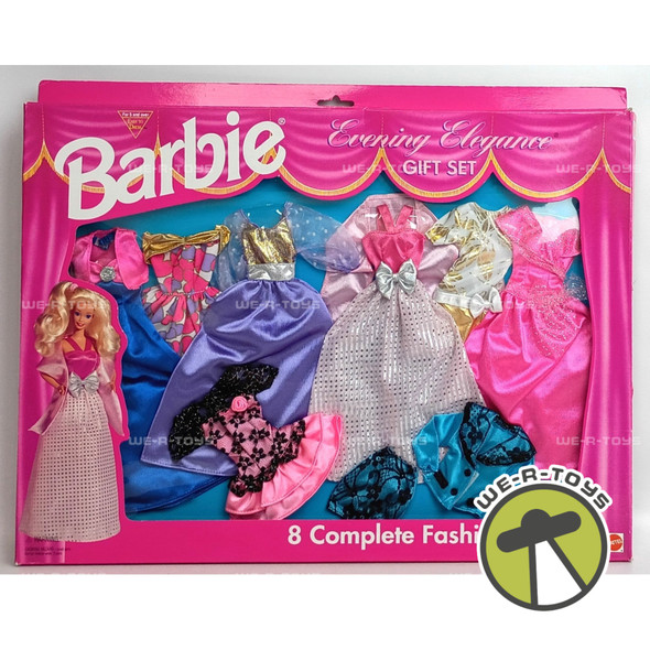 Barbie Evening Elegance Gift Set 8 Complete Fashions No. 68214-93 Mattel 1995