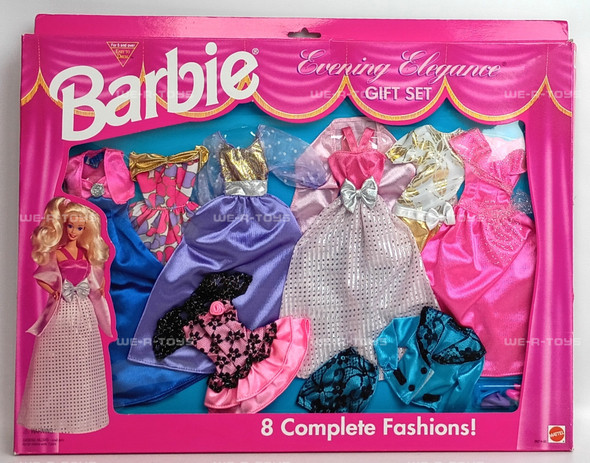 Barbie Evening Elegance Gift Set 8 Complete Fashions No. 68214-93 Mattel 1995