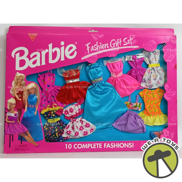 Barbie 10 Fashion Gift Set Dress and Skirt Fashions #68210-91 Mattel 1995