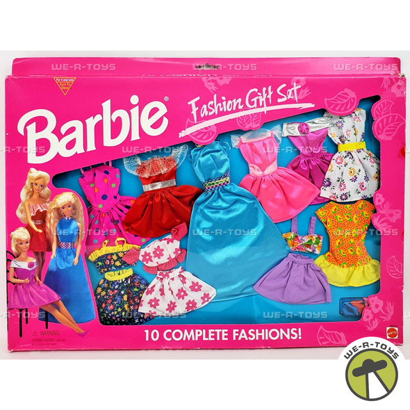 Barbie 10 Fashion Gift Set Dress and Skirt Fashions #68210-91 Mattel 1995