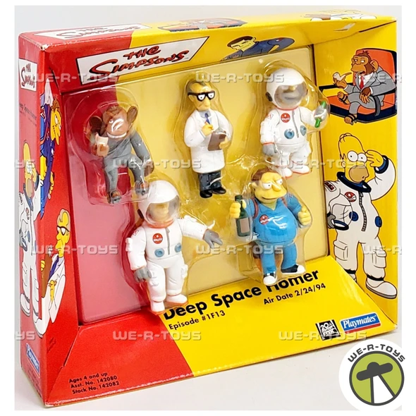 The Simpsons Deep Space Homer Action Figure Set 2002 Playmates 42082