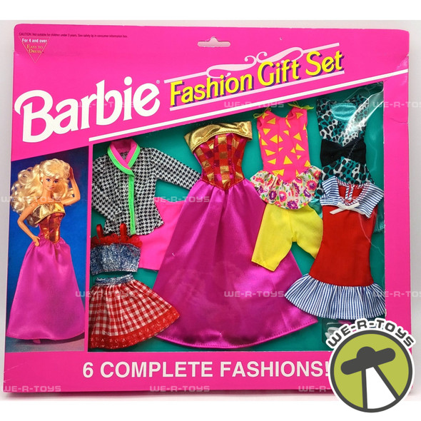 Barbie Fashion Gift Set 6 Complete Fashions 1993 Mattel Item#68073