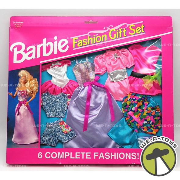 Barbie Fashions Gift Set 6 Complete Fashions Outfits 1993 Mattel Item # 68073