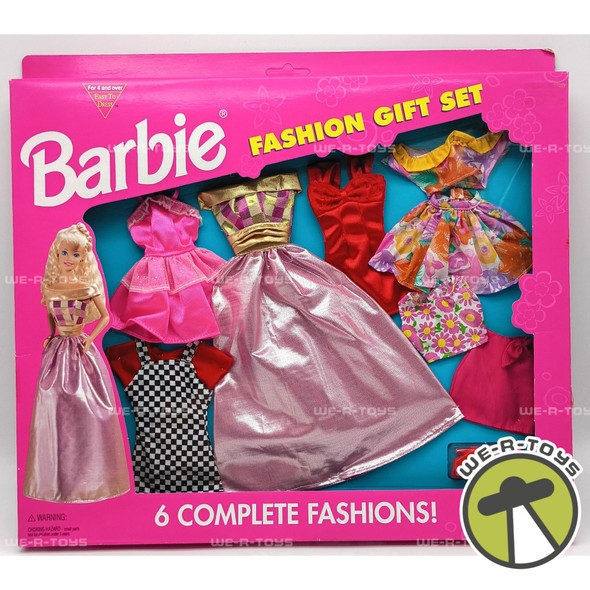Barbie Six Complete Fashions Fashion Outfits Gift Set 1995 Mattel 68073-94