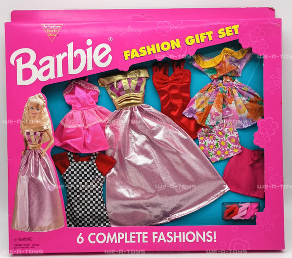 Barbie Six Complete Fashions Fashion Outfits Gift Set 1995 Mattel 68073-94