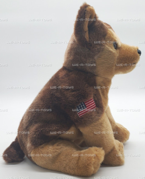 Ty Beanie Buddy Courage the Dog with American Flag Patch Plush 2002