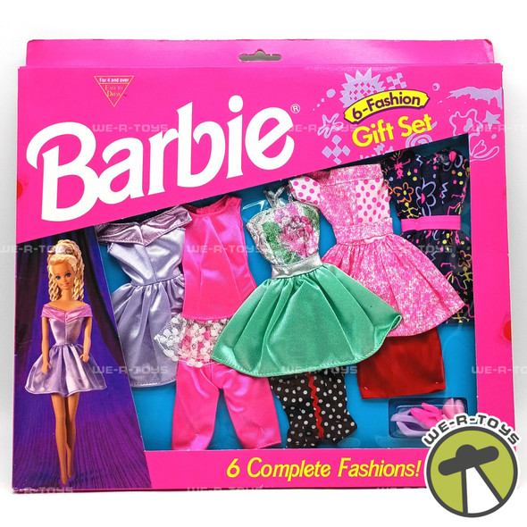 Barbie 6-Fashion Gift Set Six Complete Fashions 1994 Mattel 68209