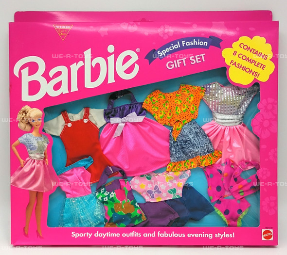 Barbie Special Fashion Gift Set 8 Complete Fashions Daytime/Evening 1995 Mattel