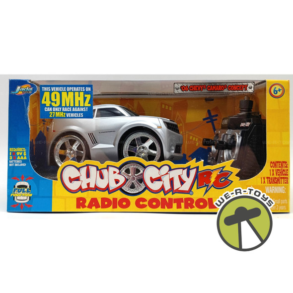 Chub City Radio Control Chevy Camaro Concept Silver Vehicle 2006 Jada Toys 83011