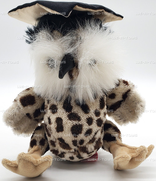 Ty Attic Treasure Socrates the Owl with Graduation Cap Jointed Plush