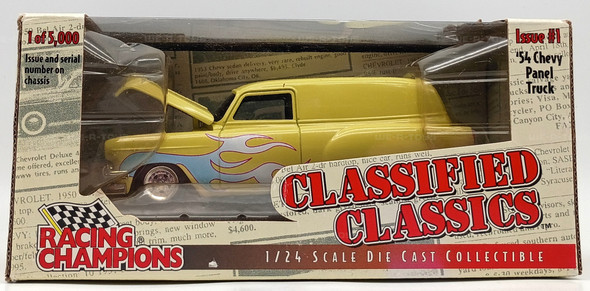 Racing Champions Issue 1 Classified Classics 54 Chevy Panel Truck Yellow Vehicle